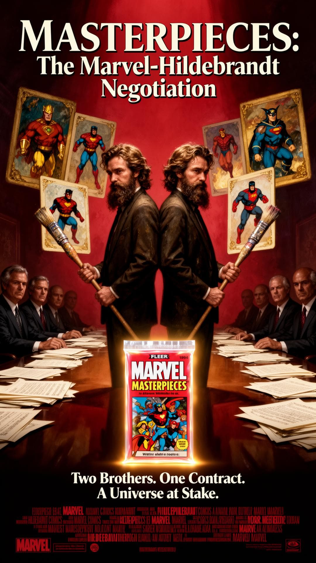 FLEER MARVEL MASTERWORKS TRADING CARDS