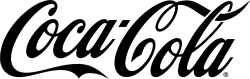 logo black text in script font representing the Coca-Cola brand