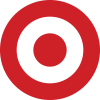 red circle with solid red dot in the middle making a target symbol to represent the Target stores brand